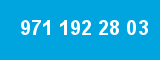 971 192 28 03 971 192 28 03